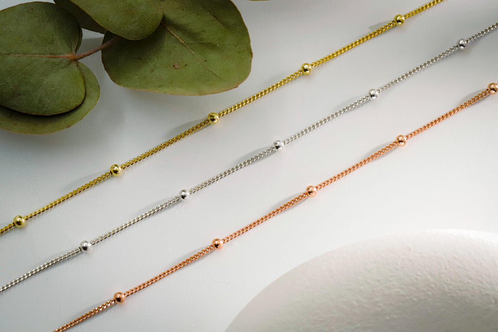Beaded Satellite Choker Necklace
