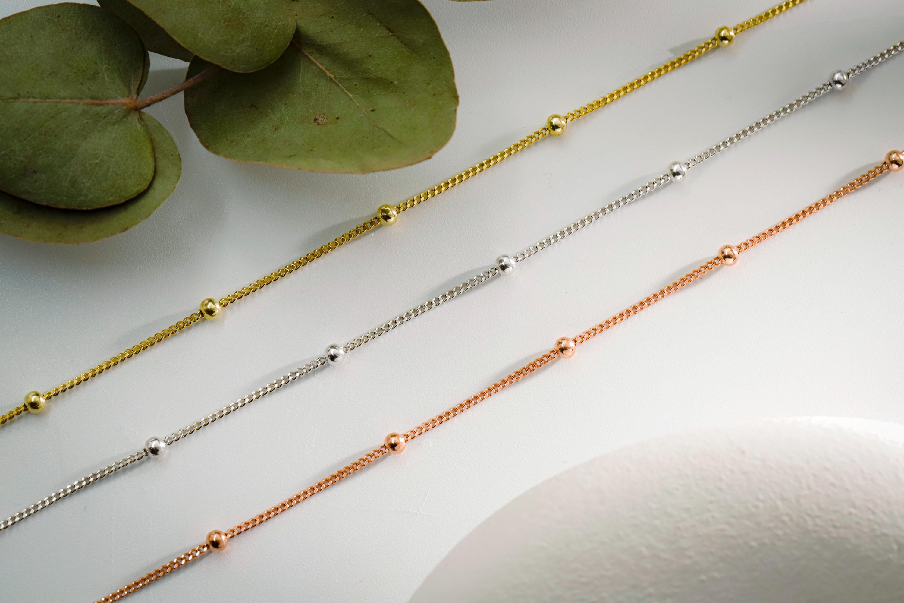 Beaded Satellite Choker Necklace