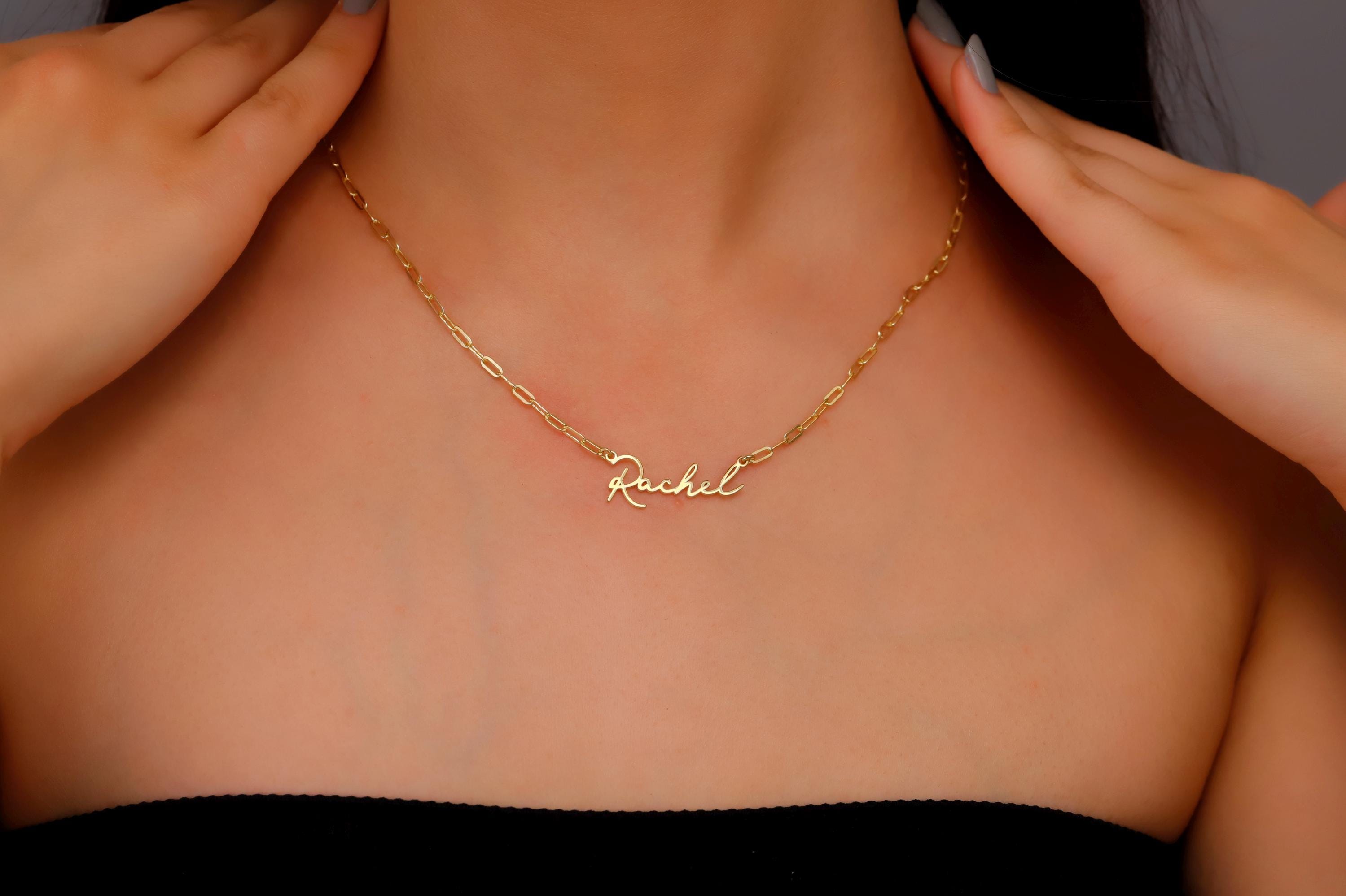 Link Chain Name Necklace - Customizable Elegant Design for a Personalized Touch