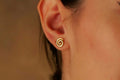 Swirl Earrings - Tiny 925 Sterling Silver Spiral Studs for Effortless Minimalist Style