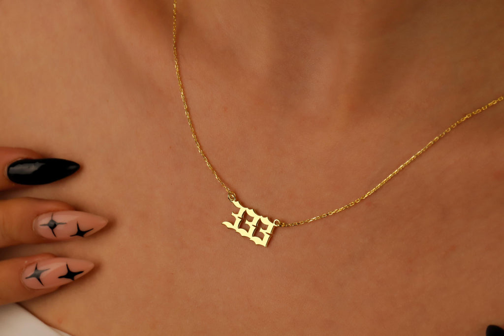 Ethereal Creations Custom Angel Numbers Necklace