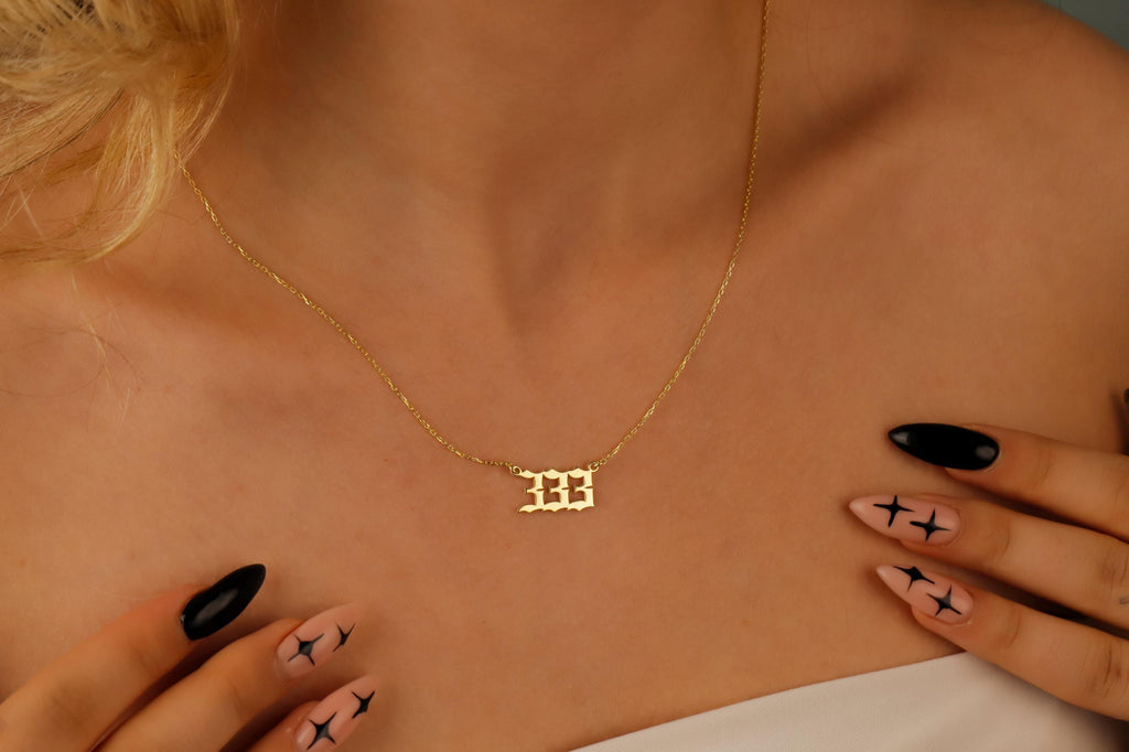 Ethereal Creations Custom Angel Numbers Necklace