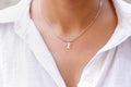 Personalized Old English Initial Necklace | Dainty Letter Jewelry in Silver & Gold