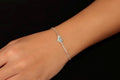 Fingerprint Heart Bracelet - Custom Sterling Silver Engraved Heart Jewelry - Personalize with Your Loved One's Fingerprint
