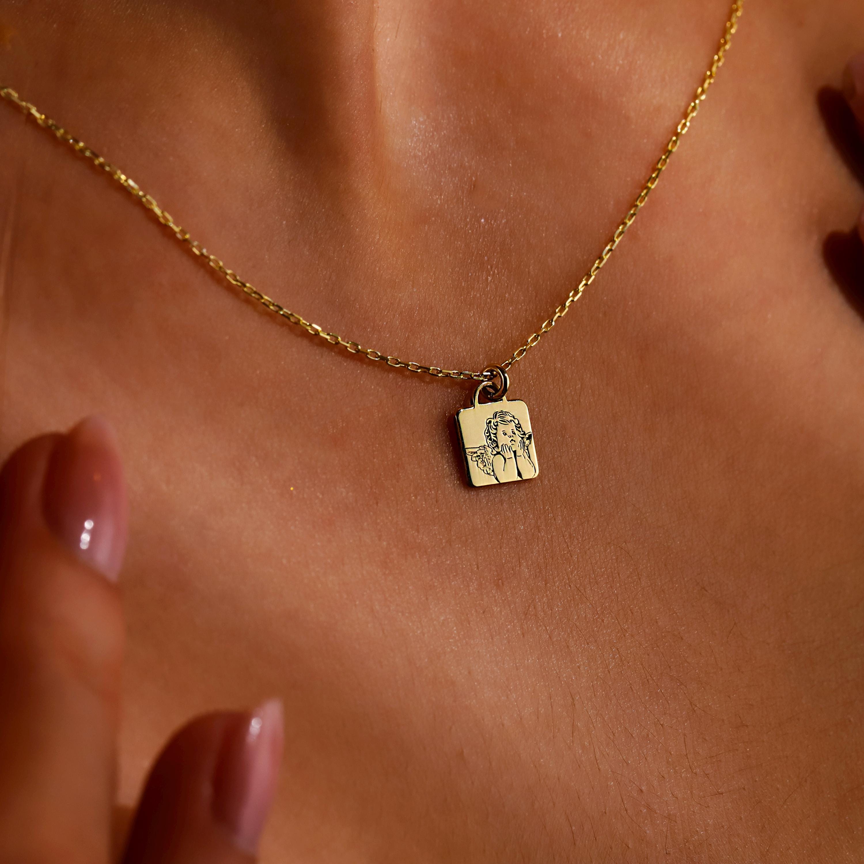 Guardian Angel Jewelry - Dazzling Necklace with Protective Charm