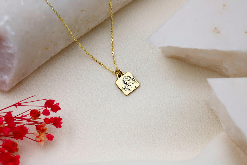 Guardian Angel Jewelry - Dazzling Necklace with Protective Charm