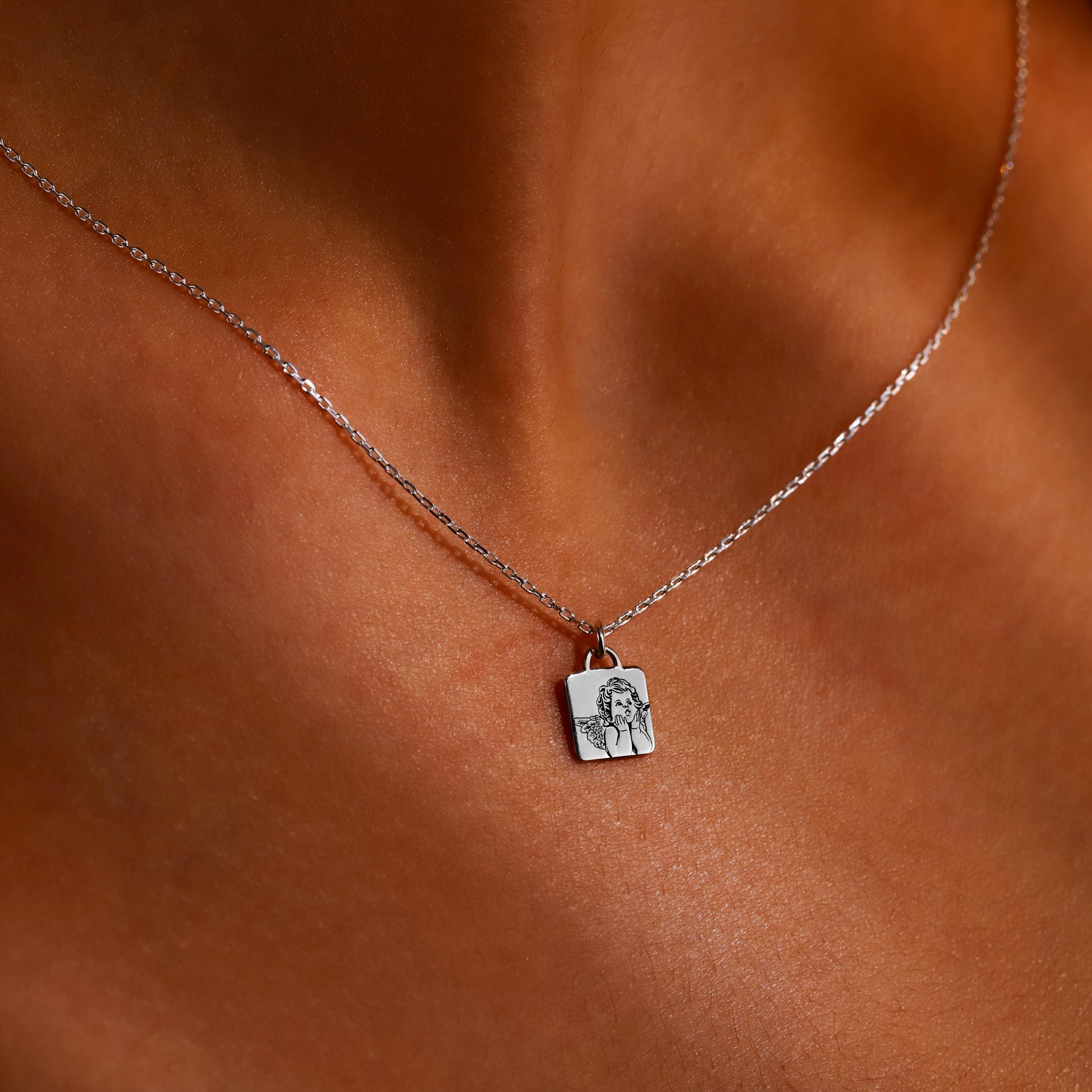Guardian Angel Jewelry - Dazzling Necklace with Protective Charm