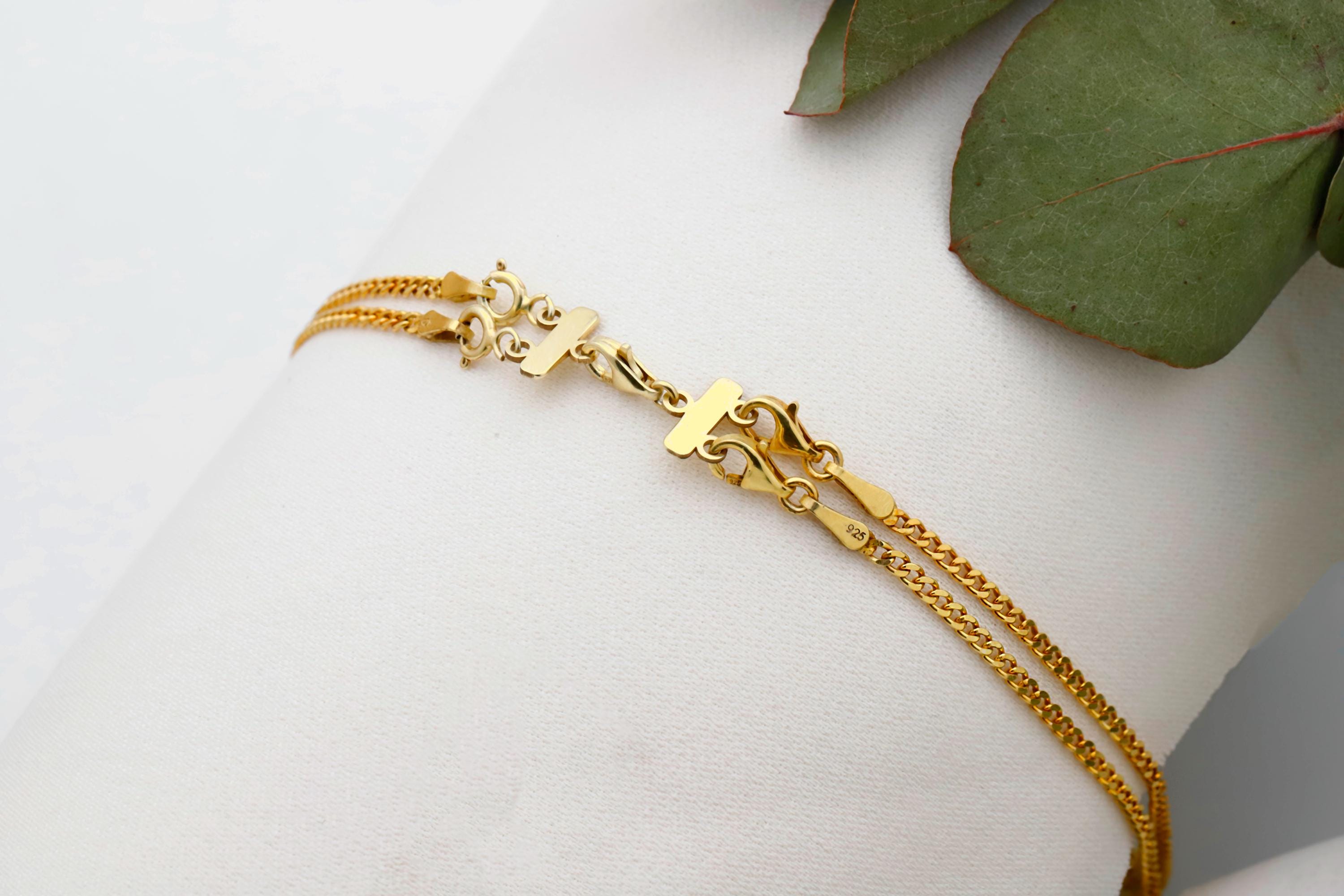 Intertwined Angel Number Necklace - Inspiring Design with Curb Chain