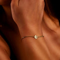 Block Monogram Bracelet by SilverGoldandRose - Personalize Your Style with a Unique Touch