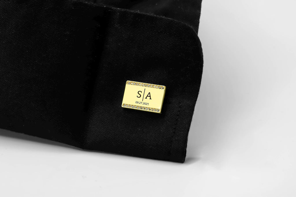 Your Actual Handwriting Engraved Cufflinks in 925 Sterling Silver