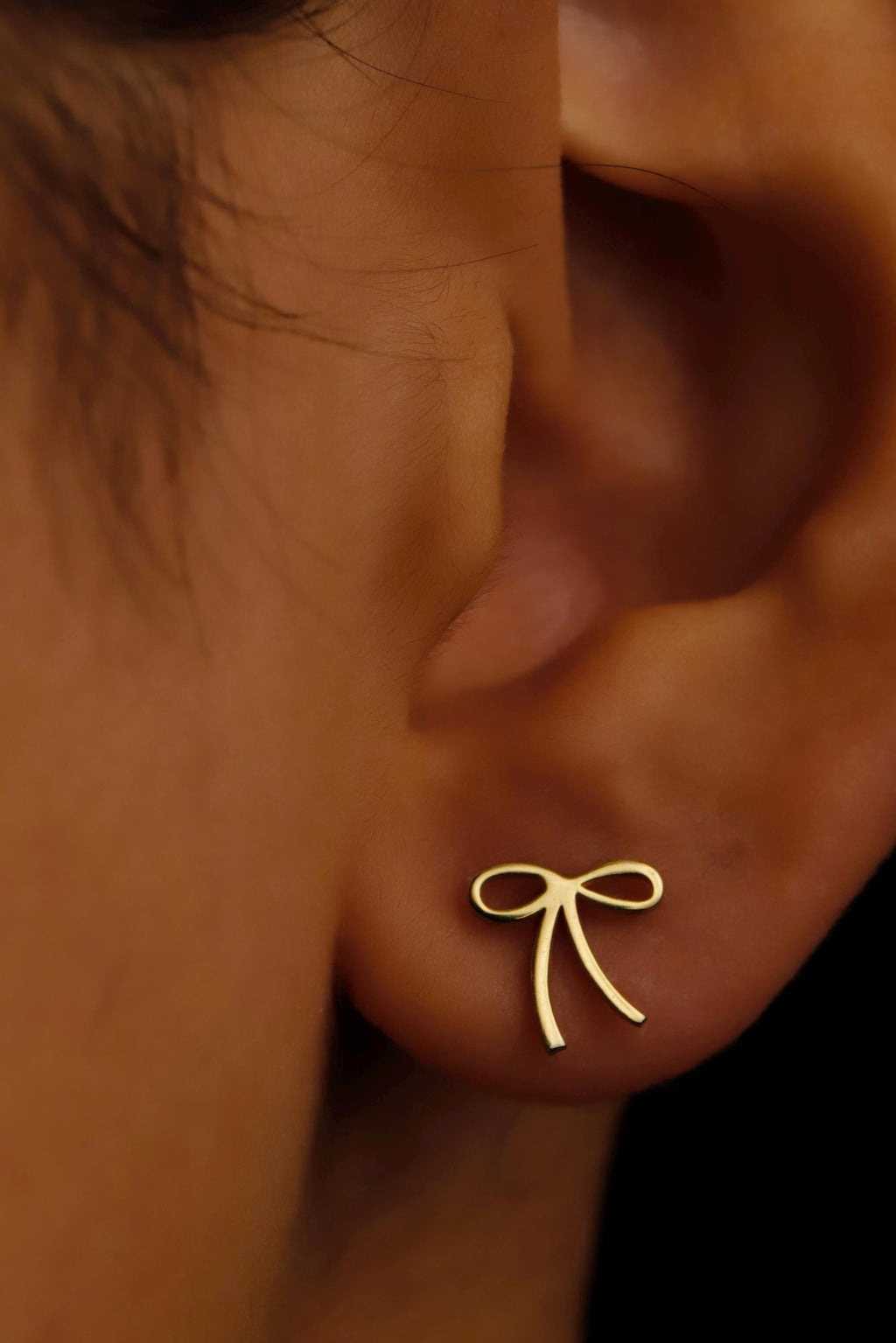 925 Sterling Silver Elysian Jewelry Ribbon Earrings with Dazzling Gemstone Accent