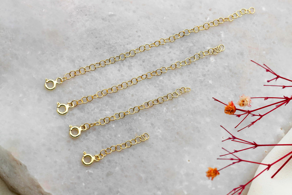 Adjustable Chain Extender for Necklaces & Bracelets - 925 Sterling Silver