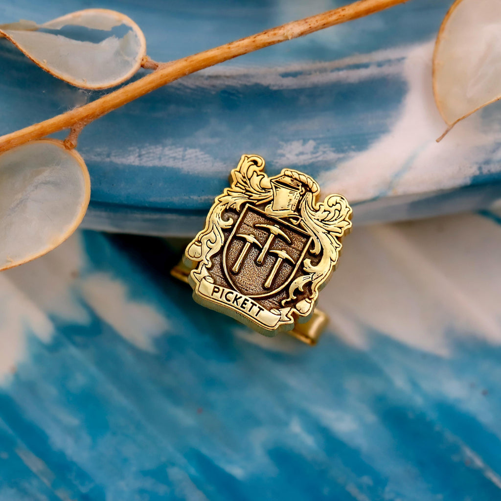 Personalized Crest Cufflinks - Family Heritage Jewelry