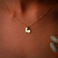 Heartfelt Creations Personalized Heart Birthstone Necklace in Sterling Silver, Gold and Rose – Dainty Elegance for Every Occasion
