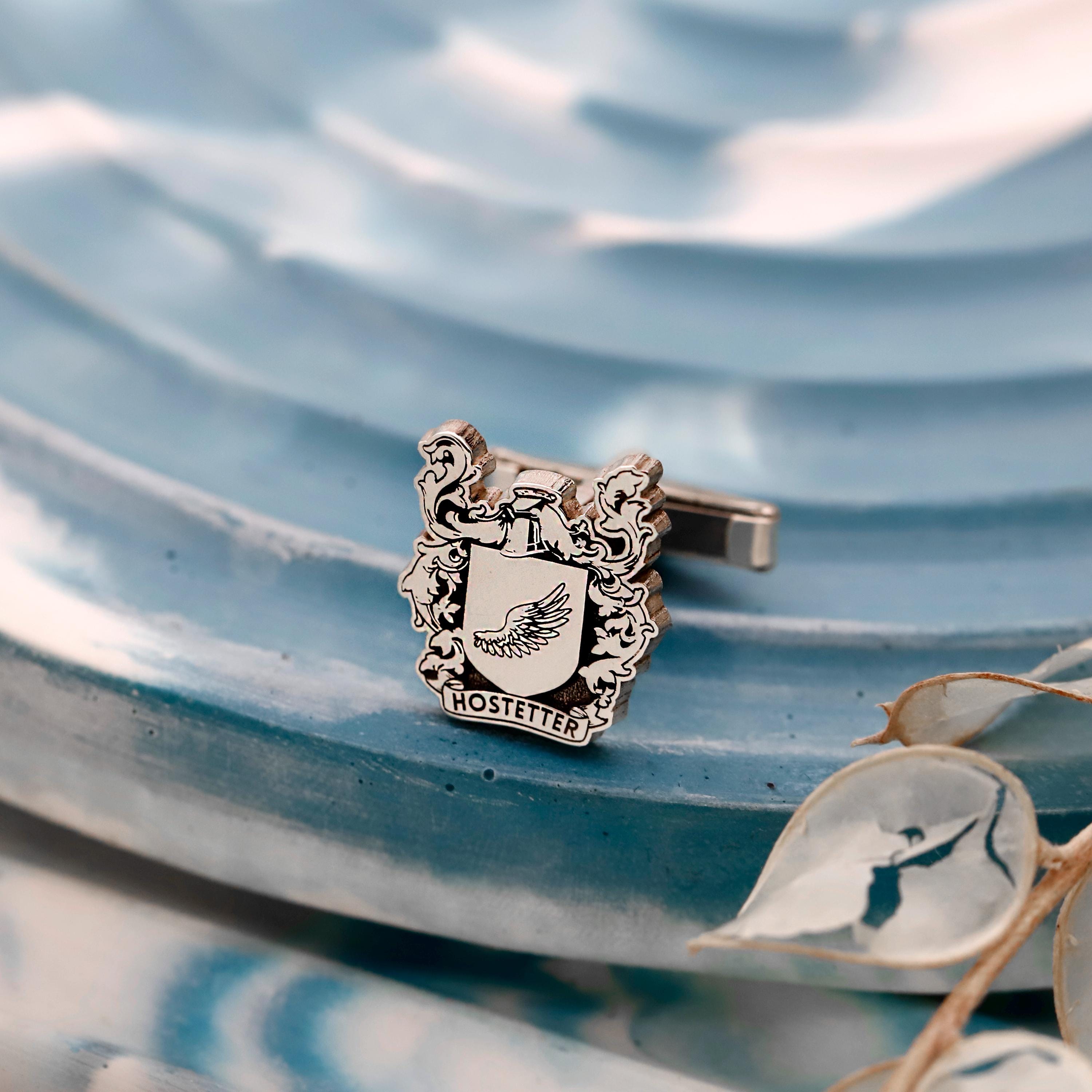 Personalized Crest Cufflinks - Family Heritage Jewelry