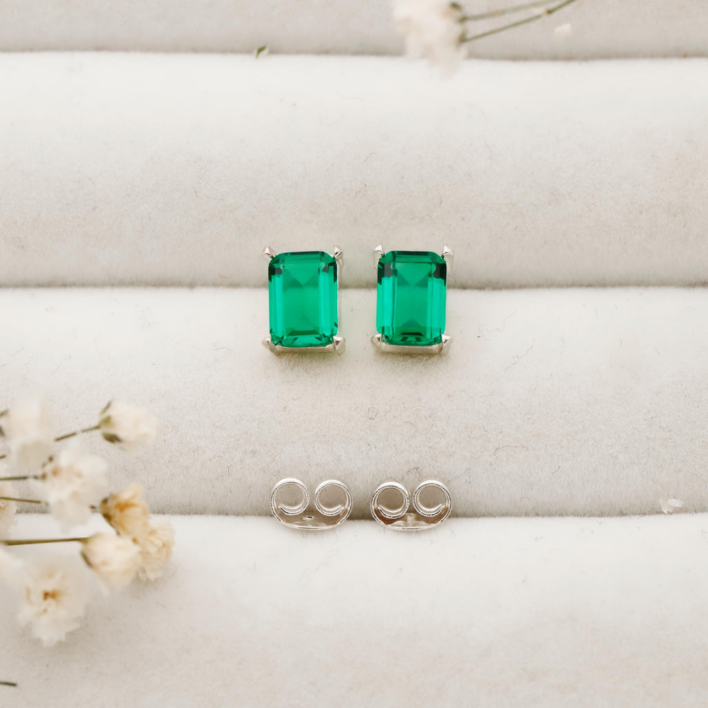 Personalized Initial 925 Sterling Silver Stud Earrings | Unique Monogrammed Jewelry by SilverGoldandRose