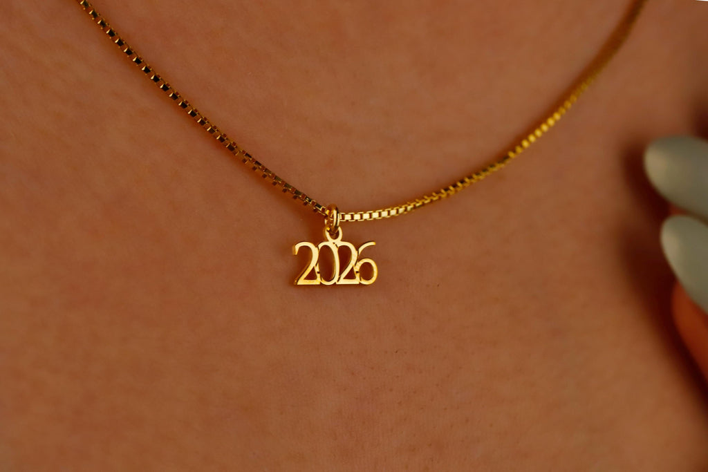 Personalized Sterling Silver Angel Number Necklace in Box Chain