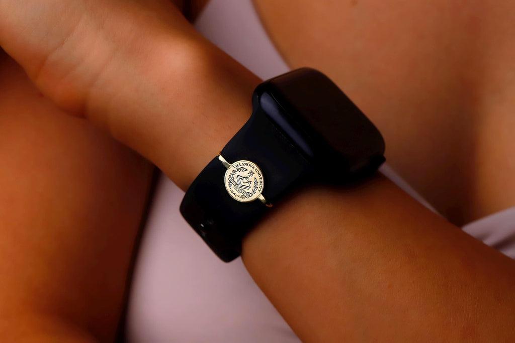 Personalized Sterling Silver College Logo Watch Band Charm - Show Your School Spirit in Style!