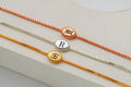 Silver Luster Personalized Tag Bracelet with Initial, Zodiac, or Letter Pendant