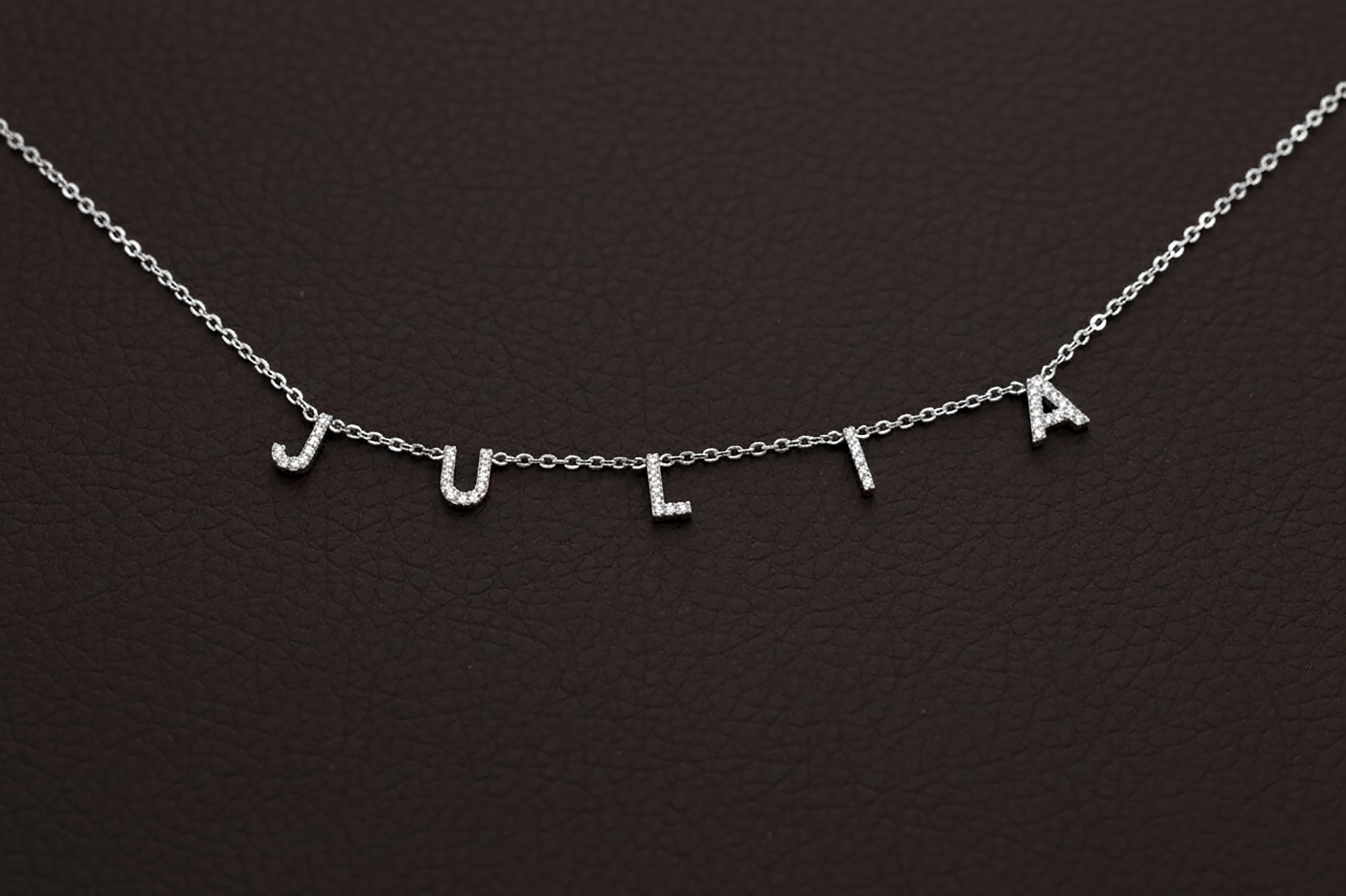 Dainty Initial Pave Necklace with Diamond Heart