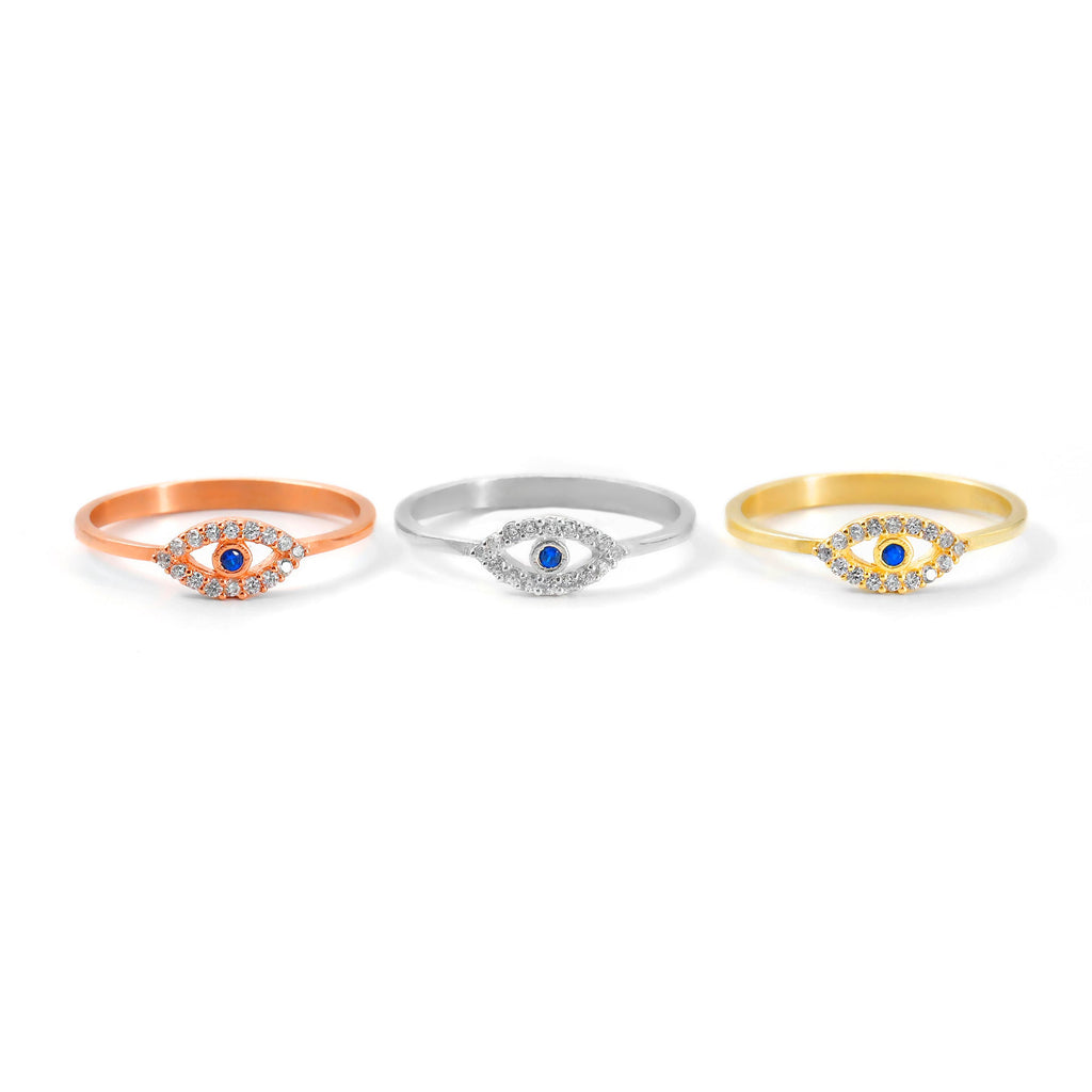 Elysian Evil Eye Rings – Stylish Protection Against Negativity